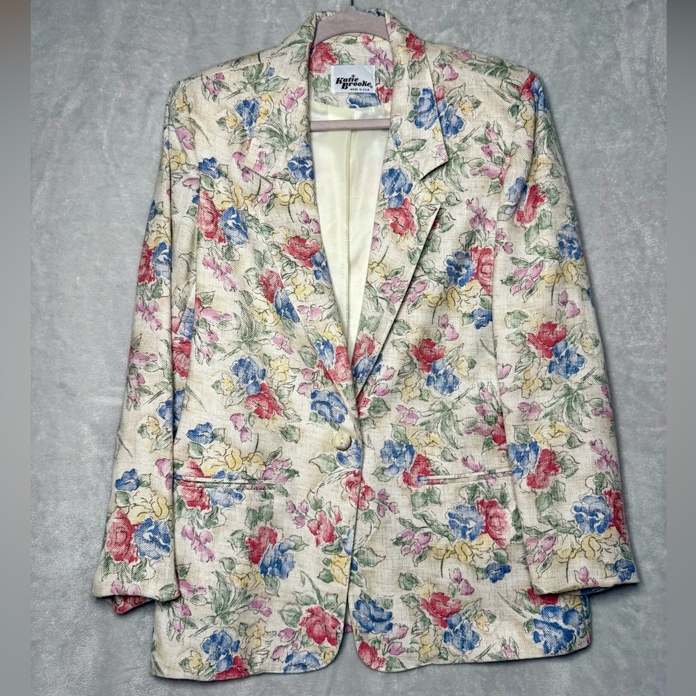 Vintage Katie Brooke Floral Blazer